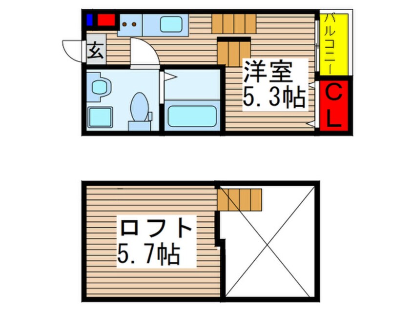 間取図 DECKS八千代台