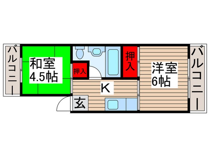 間取り図 第2大坂グリーンコーポ(105)