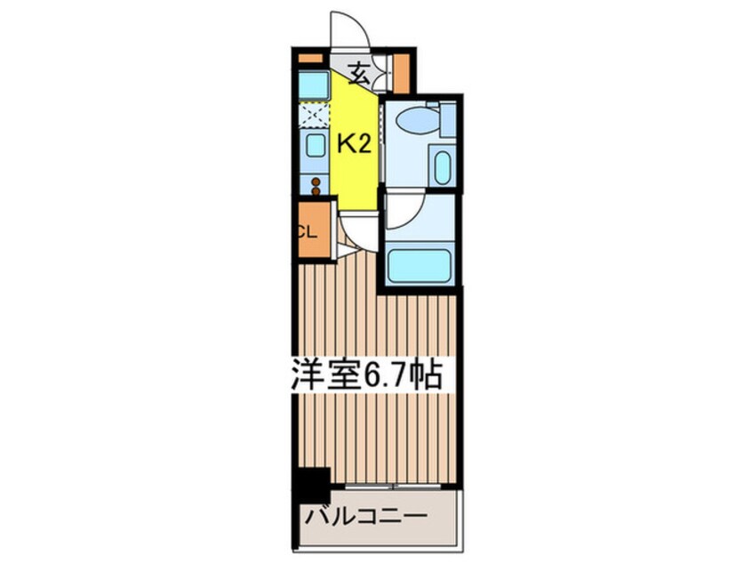 間取図 ﾌﾟﾗｳﾄﾞﾌﾗｯﾄ隅田ﾘﾊﾞ-ｻｲﾄﾞ
