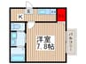 クオ－レ春日部 1Kの間取り