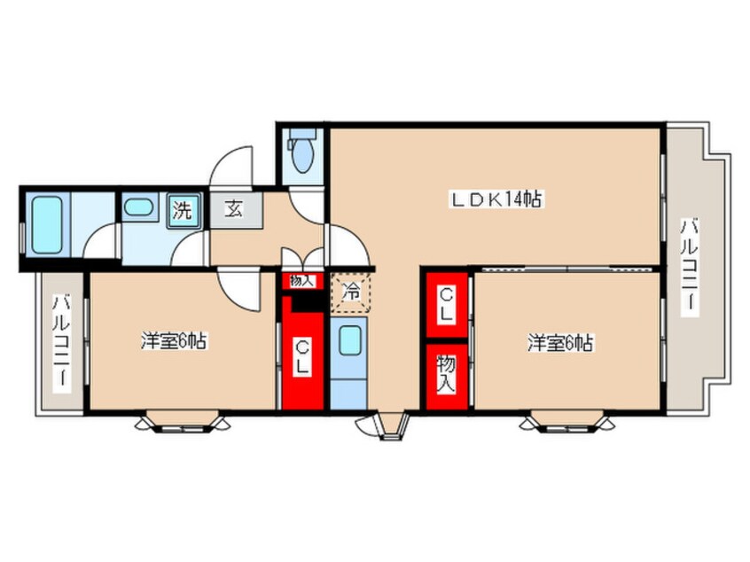 間取図 ハイムサンパーク