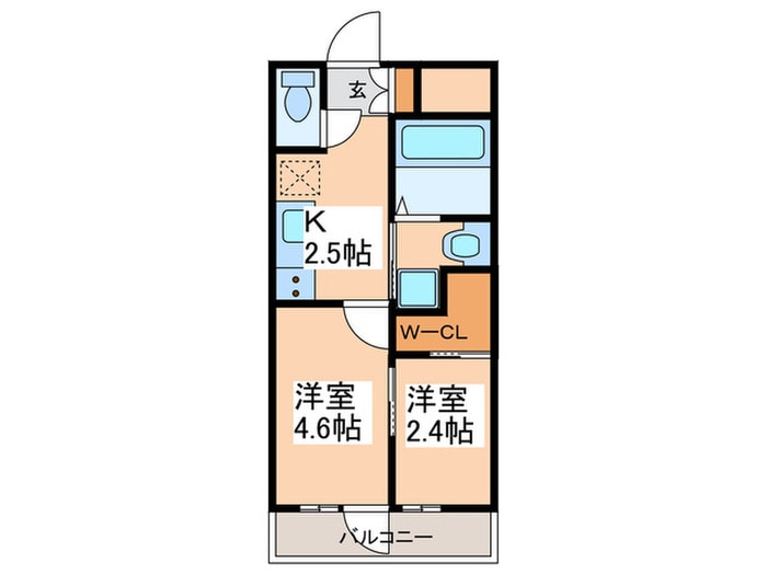 間取り図 ｸﾞﾗﾝﾄﾞｺﾝｼｪﾙｼﾞｭ宮崎台(403)
