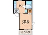 エーデル鎌倉 1Kの間取り