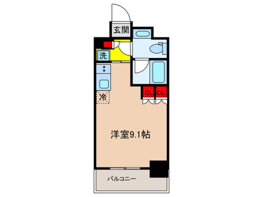間取図 ルフォンプログレ神田ﾌﾟﾚﾐｱ