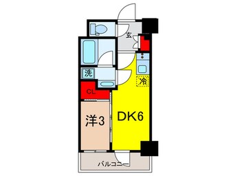間取図 ルフォンプログレ神田ﾌﾟﾚﾐｱ