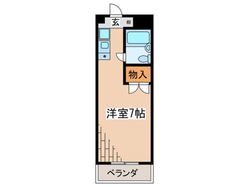 間取図 ポルシェ矢部Ⅱ