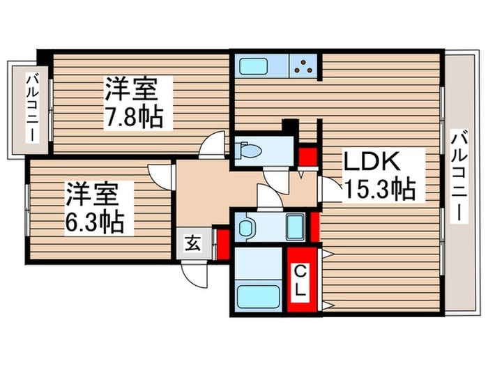 間取り図 シャンクレール南流山