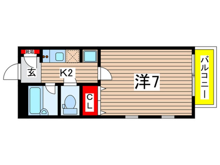 間取図 ハウジングコ－ト東長沼