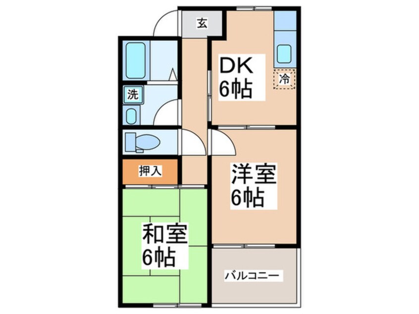 間取図 キャッスルⅢＢ