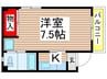 小仲台マンション 1Kの間取り