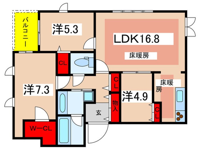 間取り図 Ｒｉｎｊｕｅ　凛樹