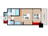 アーバンパーク清澄白河 1DKの間取り