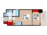 アーバンパーク清澄白河 1DKの間取り