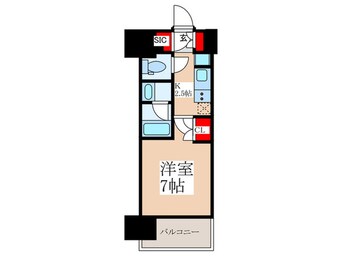 間取図 ﾘﾋﾞｵﾚｿﾞﾝ勝どきnex(305)