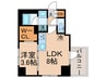 ＳＴＡＮＤＺ勝どき 1LDKの間取り