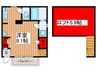 Elysion芝高木 1Rの間取り
