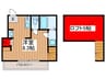 Elysion芝高木 1Rの間取り
