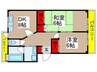 ア－クヒルズ 2DKの間取り