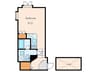 Chat Lapin 南麻布 1Rの間取り