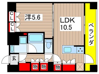 間取図 ガリシア森下Ⅴ（1001）