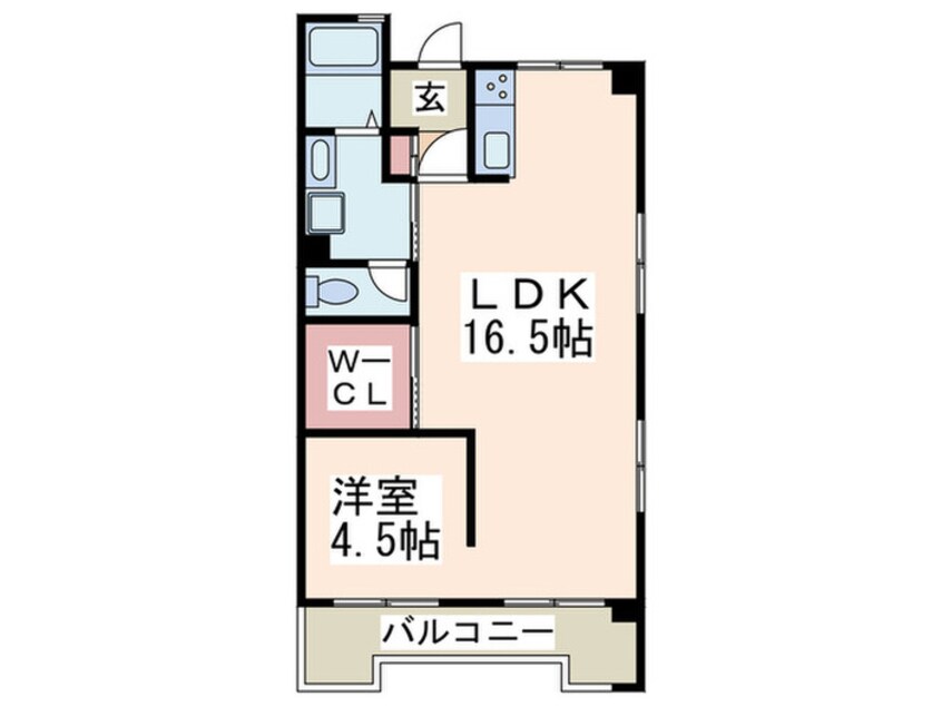 間取図 スカ－ラもえぎ野