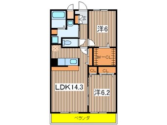 間取図 ＷＥＳＴＨＩＬＬ　Ⅰ