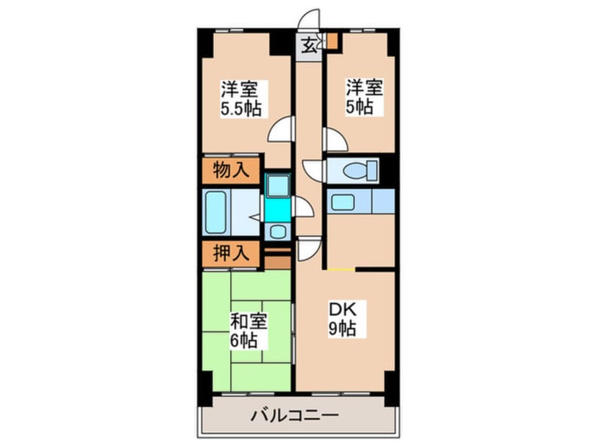 間取図 COMODO宮崎台