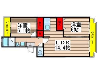 間取図 ロイヤルグリ－ン八千代4号棟