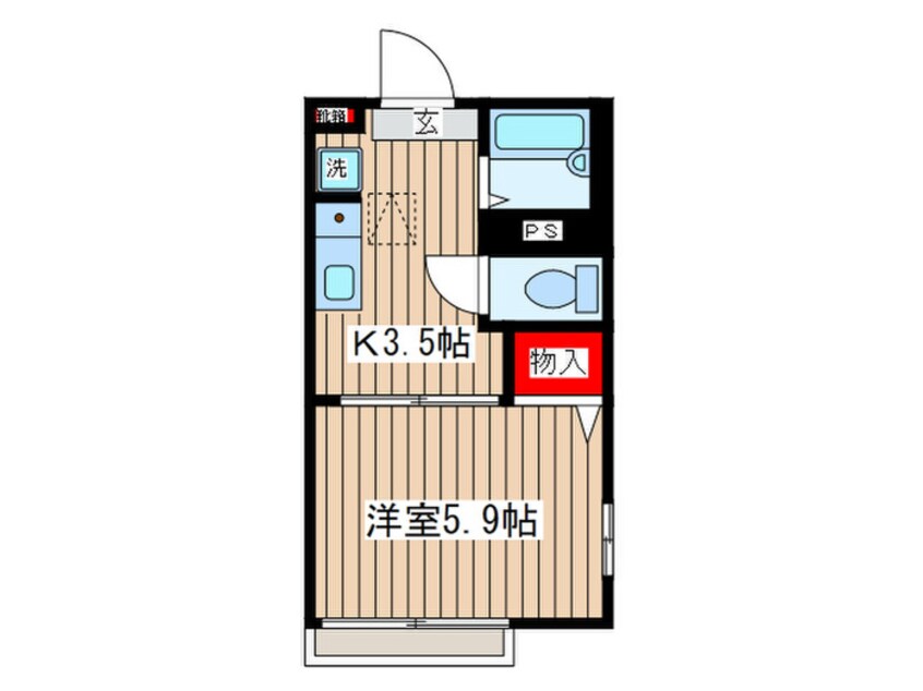 間取図 フレグランス．ユ－