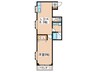 マンション花水木 1LDKの間取り