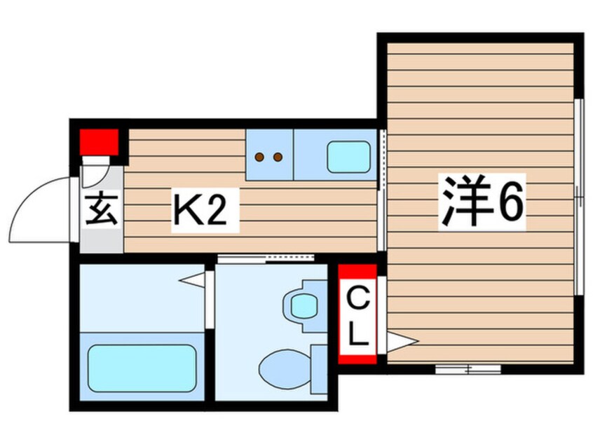 間取図 メゾン・ドゥ・ショコラ都賀