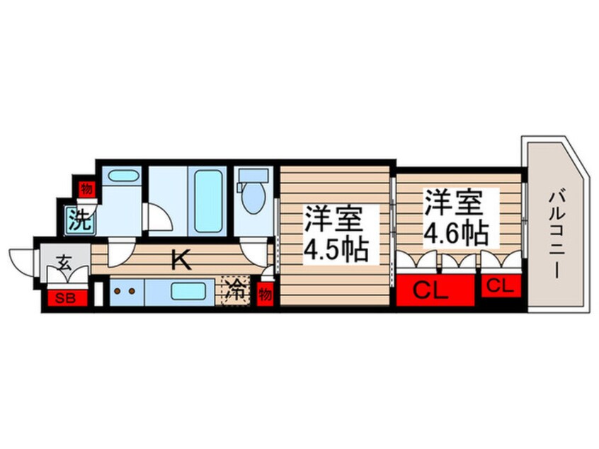 間取図 WORVE東京木場