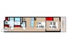 WORVE東京木場 1DKの間取り