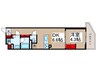 WORVE東京木場 1DKの間取り