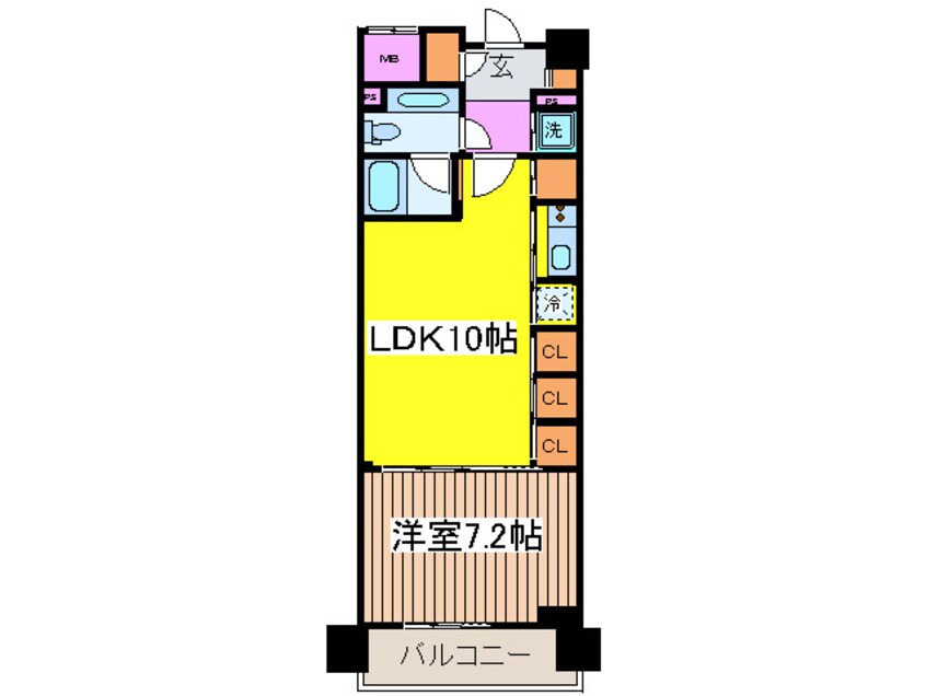 間取図 プライムアーバン日本橋横山町