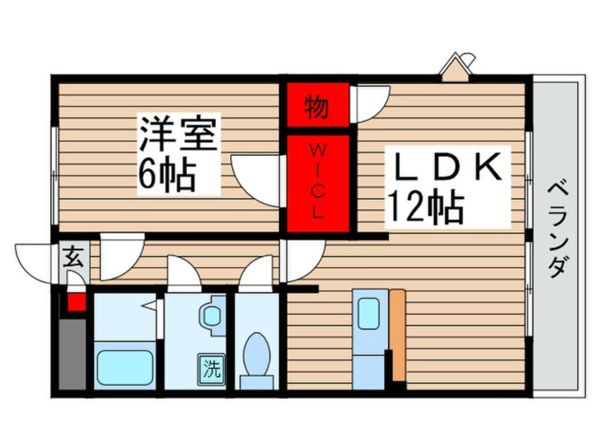 間取図 アム－ル憩