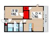 アム－ル憩 1LDKの間取り