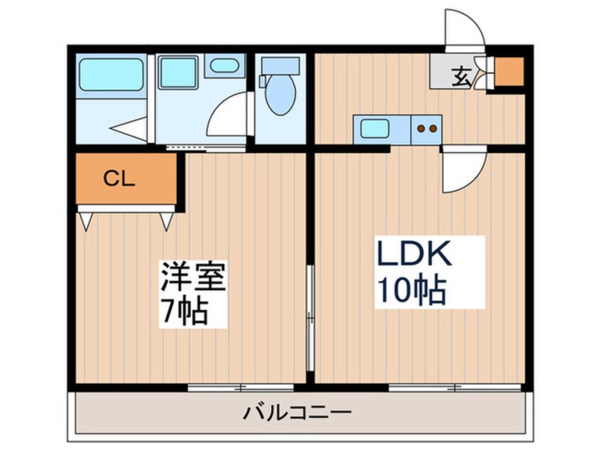 間取図 コーポ上荻