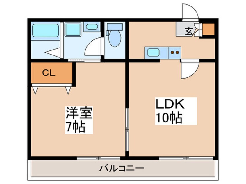 間取図 コーポ上荻