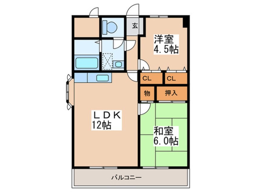 間取図 アルシヨン悠々