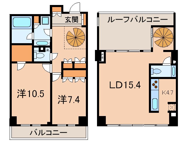 間取り図 エスティメゾン白金台