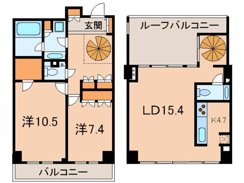 間取図 エスティメゾン白金台