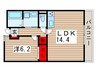 斉藤マンション 1LDKの間取り