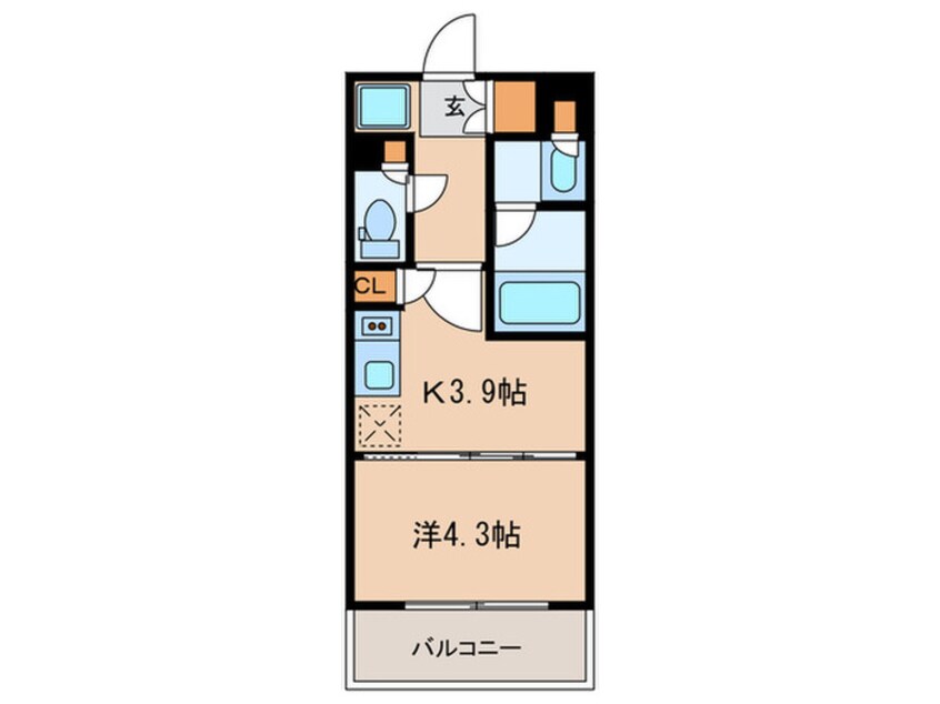 間取図 プラウドフラット戸越銀座