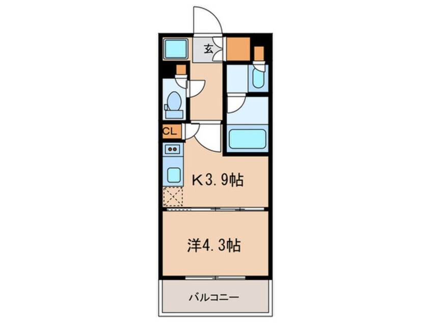 間取図 プラウドフラット戸越銀座