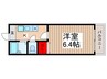 サンフォートソフィア 1Kの間取り