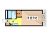 第二角田ビル 1Kの間取り