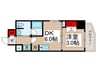 ＥＳ－Ｇｒａｎｄｅ木場公園 1DKの間取り