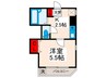 オ－タムマウンテン二番館 1Kの間取り