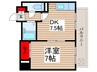 第一ファミールビル 1DKの間取り